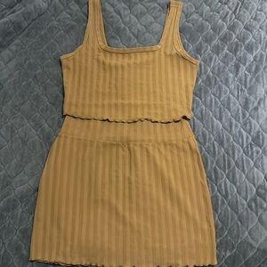 Aerie Matching Cropped Tank and Skirt Set